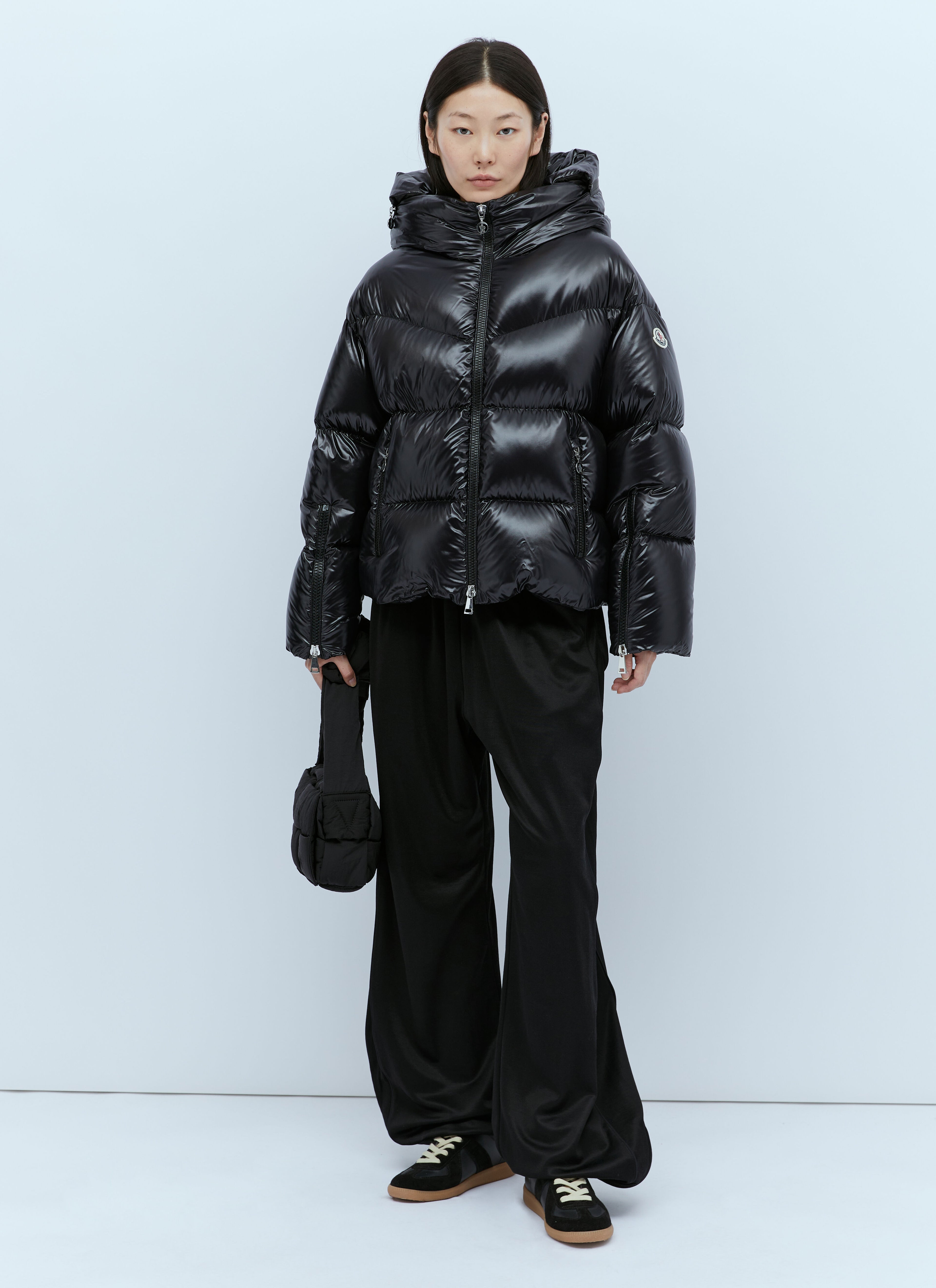 Moncler Veste Huppe en Duvet Court avec Capuche